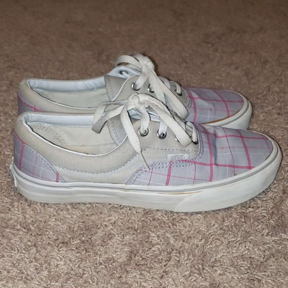 Pink and Grey Plad Vans - Picture 3 of 7